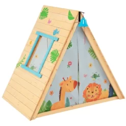 Costway Climbing Triangle With Tent Triangle Climber Crawling Toys For Kids & Baby -Happy Kids Shop GUEST 001b9e16 e77c 460e 918b 61b7ef05d892