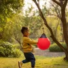 PLAYBERG Red Outdoor Patio Playground Hanging Adjustable Ball Round Swing, Inflatable Heavy Duty Rubber Round Swing Ball, Pump Included -Happy Kids Shop GUEST 02b2ebca a0a8 41df 921a d958940fa8ff