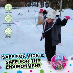 South Beach Bubbles WOWmazing Winter Giant Bubble Kit | Wand + 2 Packets Bubble Concentrate + 8 Stickers -Happy Kids Shop GUEST 0f2604aa a5f8 4844 95e6 31f1f49b3ae4