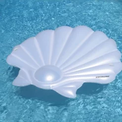 Swimline 82" Water Sports Inflatable Seashell Island Swimming Pool Raft Lounger - White -Happy Kids Shop GUEST 11884999 45a8 42f5 8ae3 34124707fd9a