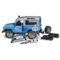 Bruder Land Rover Police Vehicle With Policeman Action Figure