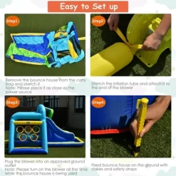 Costway Inflatable Bouncer Climbing Bounce House Kids Slide Park Ball Pit Without Blower -Happy Kids Shop GUEST 1eccdf69 ebed 49fe bd75 3f45d94d9d89