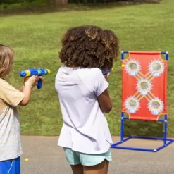 HearthSong Kids' Target Blaster Game Set With Two Blasters And 24 Balls