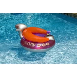 Swimline Inflatable UFO Lounge Chair Swimming Pool Float With Squirt Gun And Intex My Baby Float Inflatable Kiddie Tube Raft