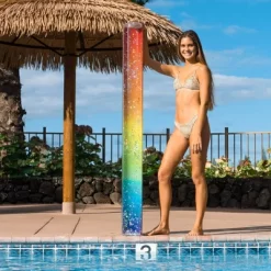 PoolCandy 72" Rainbow Haze Glitter Super Noodle Ultra Durable Sun Tan Fun Great For Pools, Lakes, And More