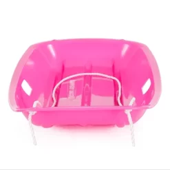 Slippery Racer Downhill Sprinter Flexible Kids Toddler Plastic Cold-Resistant Toboggan Snow Sled With Pull Rope And Handles, Pink -Happy Kids Shop GUEST 4cf4a833 c0db 4b00 9c16 f443f0376632