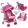 Adora Doll Accessories 3-in-1 Stroller, Car Seat, Back Pack Carrier, Perfect For Kids 3 Years & Up, Pink (217602) -Happy Kids Shop GUEST 5025947e b7dc 43f4 96c8 62322eeb2c4c