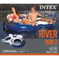 Intex River Run II 2-Person Water Tube Float W/ Cooler And Connectors | 58837EP -Happy Kids Shop GUEST 54233590 00df 4da1 bea1 ca57d5575468