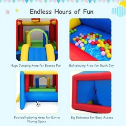Costway 6-in-1 Inflatable Bounce House Bouncy Castle Blow Up Toddler Bouncy House For Kids Indoor Outdoor W/480 Blower 14 Costway 6-in-1 Inflatable Bounce House Bouncy Castle Blow Up Toddler Bouncy House For Kids Indoor Outdoor W/480 Blower -Happy Kids Shop GUEST 668122dc 9d97 4f46 a9dd 78dd70027545