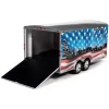 Four Wheel Enclosed Car Trailer Patriotic "Brave And Bold" With Graphics For 1/18 Scale Model Cars By Auto World -Happy Kids Shop GUEST 78004d2c f707 4cc7 9c7a 787eaed5824f