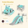 Babyjoy 4-in-1 Rocking Horse & Slide Set Toddler Slide Toy W/ Basketball Hoop -Happy Kids Shop GUEST 7a87d4db 7639 4801 a51d 2aef21631f9a