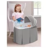 Badger Basket Cuddles Rocking Doll Bassinet - Gray/White -Happy Kids Shop GUEST 7dee3474 298e 462d bb02 19ebe8565f2c