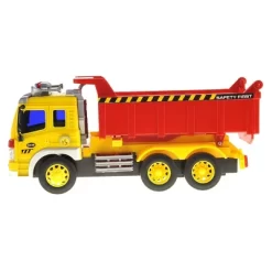Insten Friction Powered Dump Truck Toy With Lights And Sound