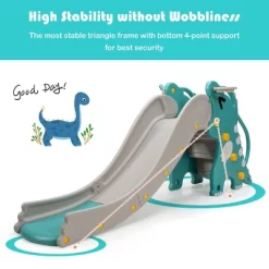 Costway 4 In 1 Kids Climber Slide Play Set W/Basketball Hoop & Toss Toy Indoor & Outdoor -Happy Kids Shop GUEST 9dae2861 3544 4f6d 98e9 3c4568a0d39f