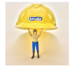 Bruder Construction Worker Hard Hat Yellow Helmet