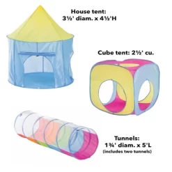 HearthSong 4-Piece Pop-Up Rainbow Play Tents (2) And Tunnels (2) With Mesh Tops For Indoor And Outdoor Play -Happy Kids Shop GUEST a8c52cc7 c819 4774 9e66 4b8dc9196fd9