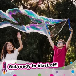 South Beach Bubbles WOWmazing Space Giant Bubble Kit | Wand + 2 Packets Bubble Concentrate + 8 Stickers -Happy Kids Shop GUEST a9f88f26 d7ff 459f b831 b61a5f8fd313