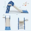Costway 3 In 1 Kids Slide Baby Play Climber Slide Set W/Basketball Hoop -Happy Kids Shop GUEST acb35102 56a5 4a61 92c0 5da93a5f2a6a