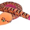 Wild Republic Plush Snake 54 Inches Tribal Orange Stuffed Animal, 54 Inches