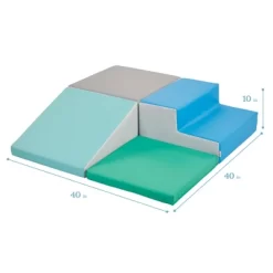 ECR4Kids SoftZone Little Me Foam Corner Climber - Indoor Active Play Structure For Babies And Toddlers