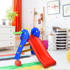 2 Step Children Folding Slide W/ Basketball Hoop For Kids Indoor & Outdoor -Happy Kids Shop GUEST be390939 60a4 4f3a ae7f 826b145e2486