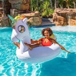 PoolCandy Tube Runner Special Edition Motorized Unicorn Pool Float Ultra Durable Fun In The Sun For Hours Great For Pools, Lakes, And More -Happy Kids Shop GUEST cf41edff 95e0 4553 884e 602974cfcd44