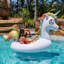 PoolCandy Tube Runner Special Edition Motorized Unicorn Pool Float Ultra Durable Fun In The Sun For Hours Great For Pools, Lakes, And More -Happy Kids Shop GUEST d8ce8665 442f 419f 9303 394899c75792