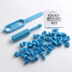 JumpOff Jo Cardboard Construction Kit 36 Cardboard Screws, 1 Screwdriver, 1 Cardboard Saw - For STEM, Engineering, Arts, And More, Ages 6+