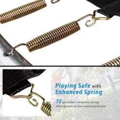 Kids Trampoline With Safety Fence Netting, Ladder And Wind Stakes - ModernLuxe -Happy Kids Shop GUEST ea4f21f2 242c 491e 8d3a 04d0674d1fe3