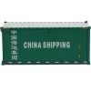 20' Dry Goods Sea Container "China Shipping" Green "Transport Series" 1/50 Model By Diecast Masters