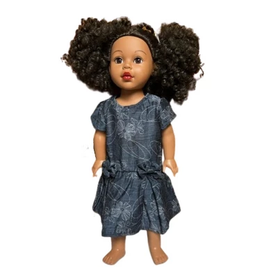 Doll Clothes Superstore Size 10 Matching Girl And Doll Blue Pattern Dresses For Girls And Dolls 4 Doll Clothes Superstore Size 10 Matching Girl And Doll Blue Pattern Dresses For Girls And Dolls - Image 2